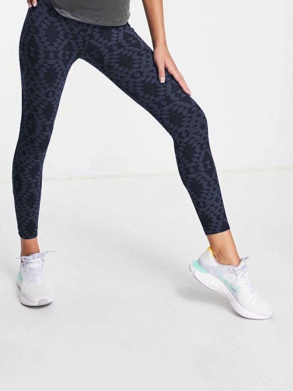 Columbia Norwood Printed 7/8 Legging in Navy - sz L